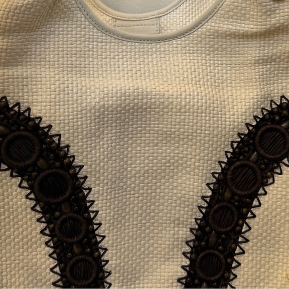 Cole Haan Alyssa straw beaded bag Gorgeous EUC - Picture 13 of 15